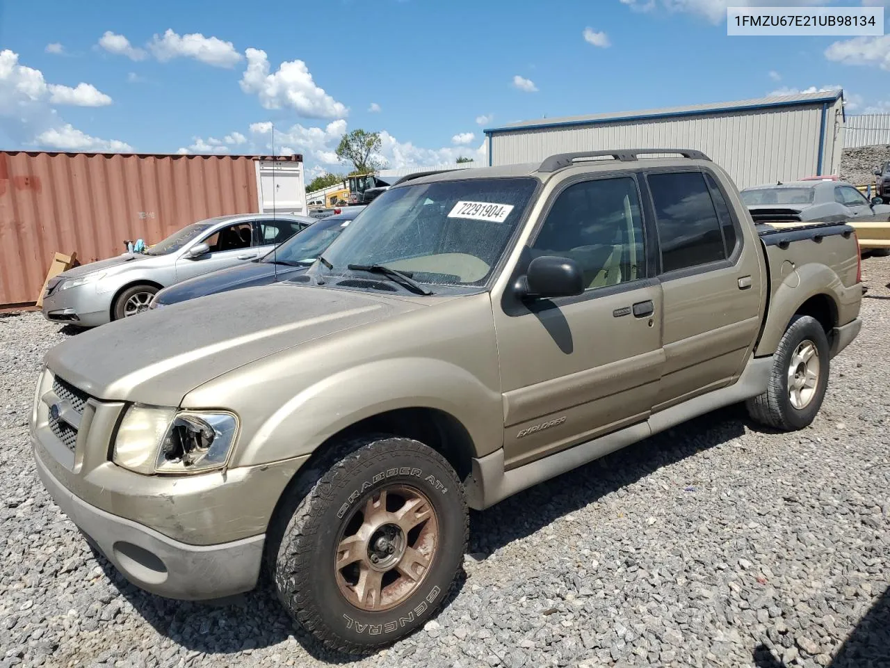 2001 Ford Explorer Sport Trac VIN: 1FMZU67E21UB98134 Lot: 72291904