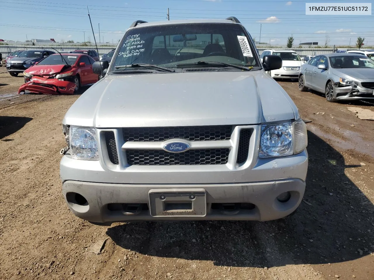 2001 Ford Explorer Sport Trac VIN: 1FMZU77E51UC51172 Lot: 72809954