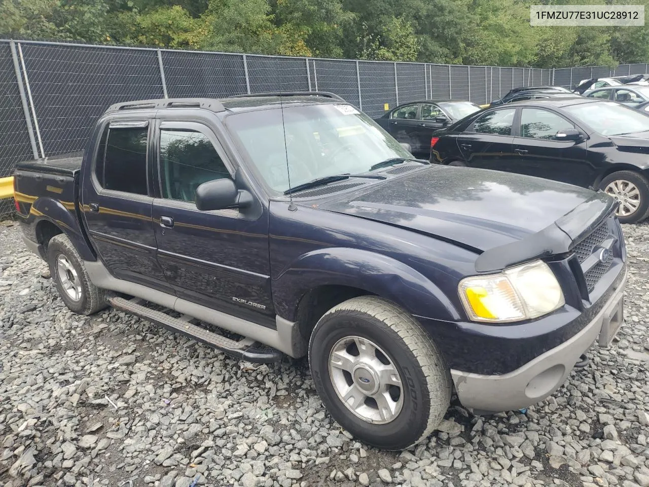 2001 Ford Explorer Sport Trac VIN: 1FMZU77E31UC28912 Lot: 73095074