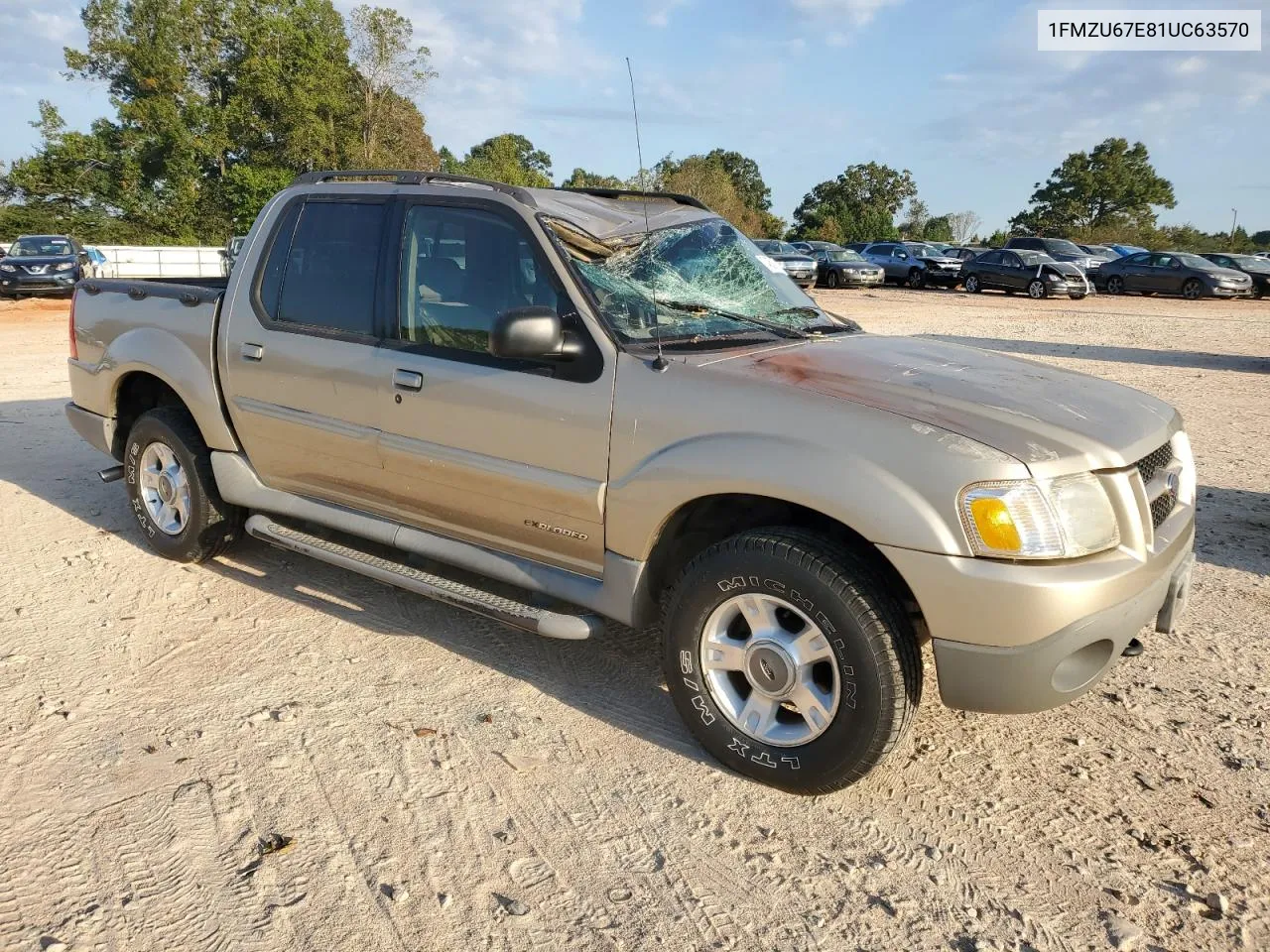 2001 Ford Explorer Sport Trac VIN: 1FMZU67E81UC63570 Lot: 74058134