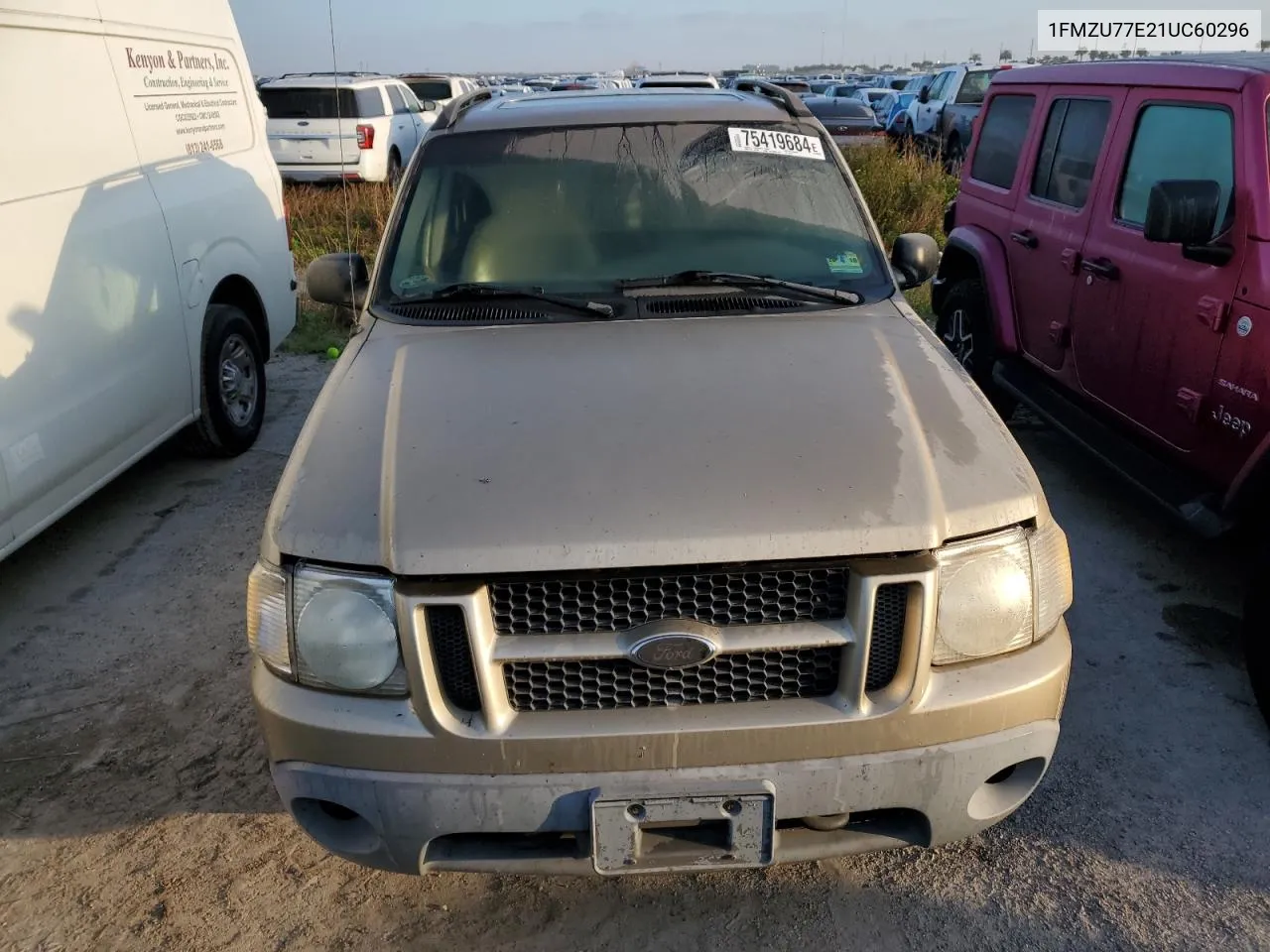 2001 Ford Explorer Sport Trac VIN: 1FMZU77E21UC60296 Lot: 75419684