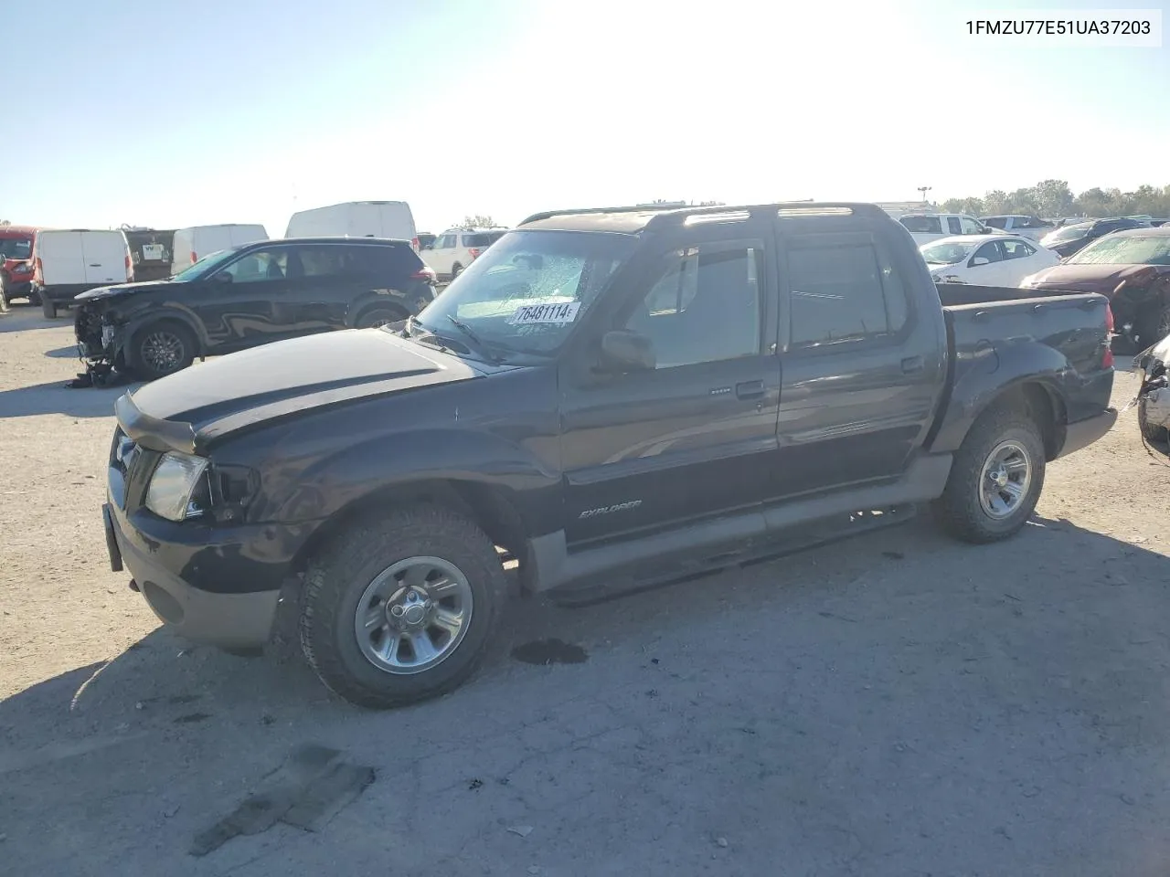 2001 Ford Explorer Sport Trac VIN: 1FMZU77E51UA37203 Lot: 76481114