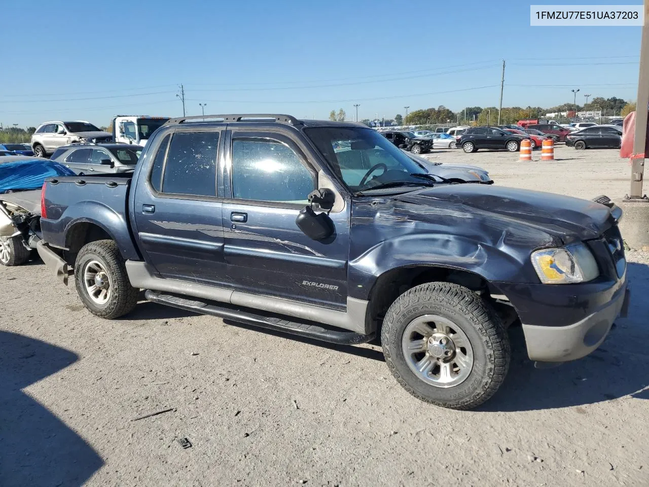 2001 Ford Explorer Sport Trac VIN: 1FMZU77E51UA37203 Lot: 76481114