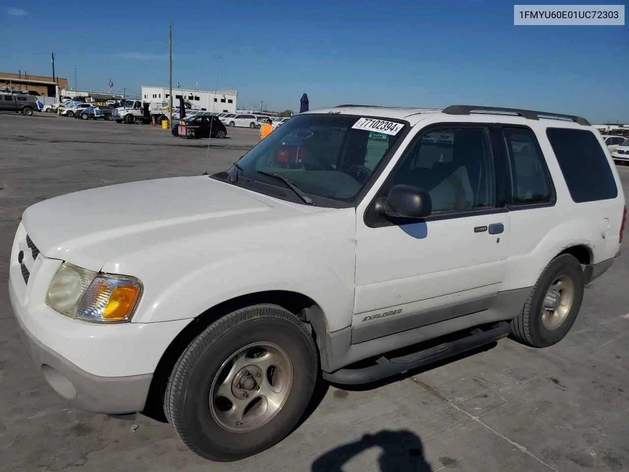 2001 Ford Explorer Sport VIN: 1FMYU60E01UC72303 Lot: 77102394