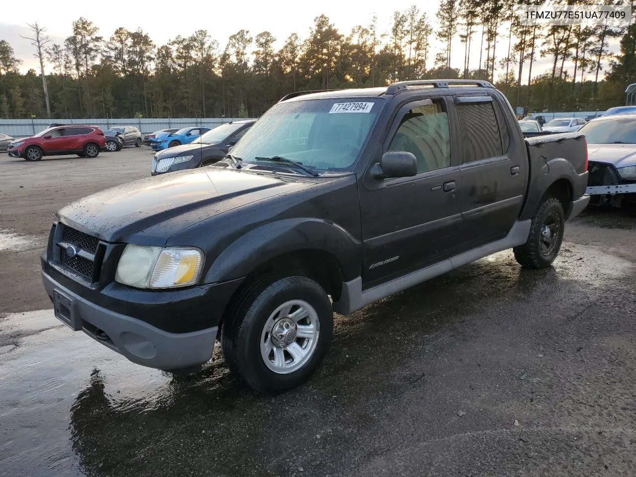 2001 Ford Explorer Sport Trac VIN: 1FMZU77E51UA77409 Lot: 77427994