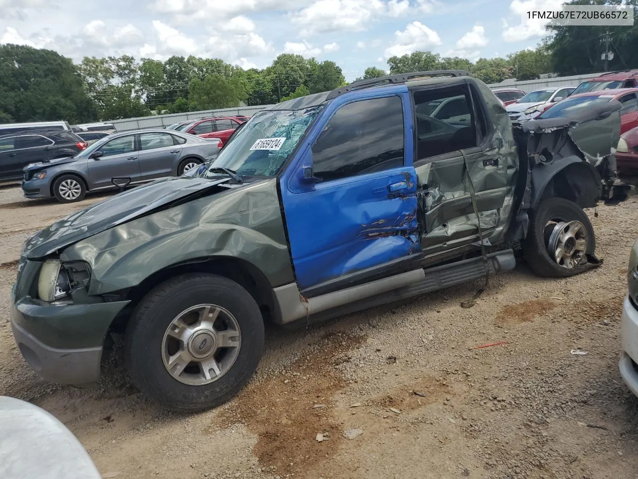 2002 Ford Explorer Sport Trac VIN: 1FMZU67E72UB66572 Lot: 61659124