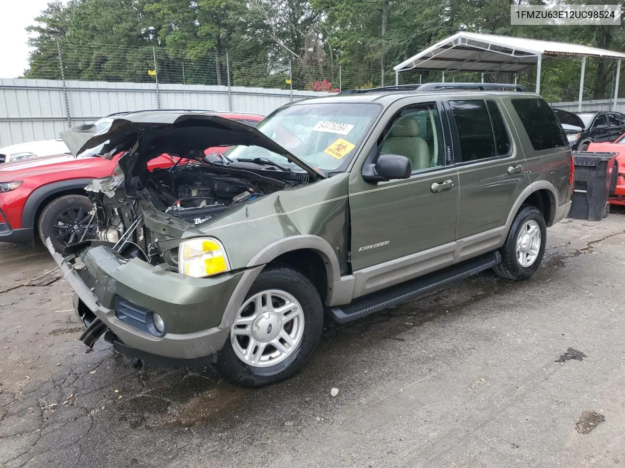 2002 Ford Explorer Xlt VIN: 1FMZU63E12UC98524 Lot: 64476394