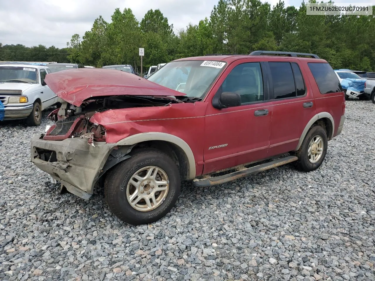 2002 Ford Explorer Xls VIN: 1FMZU62E02UC70991 Lot: 65914084