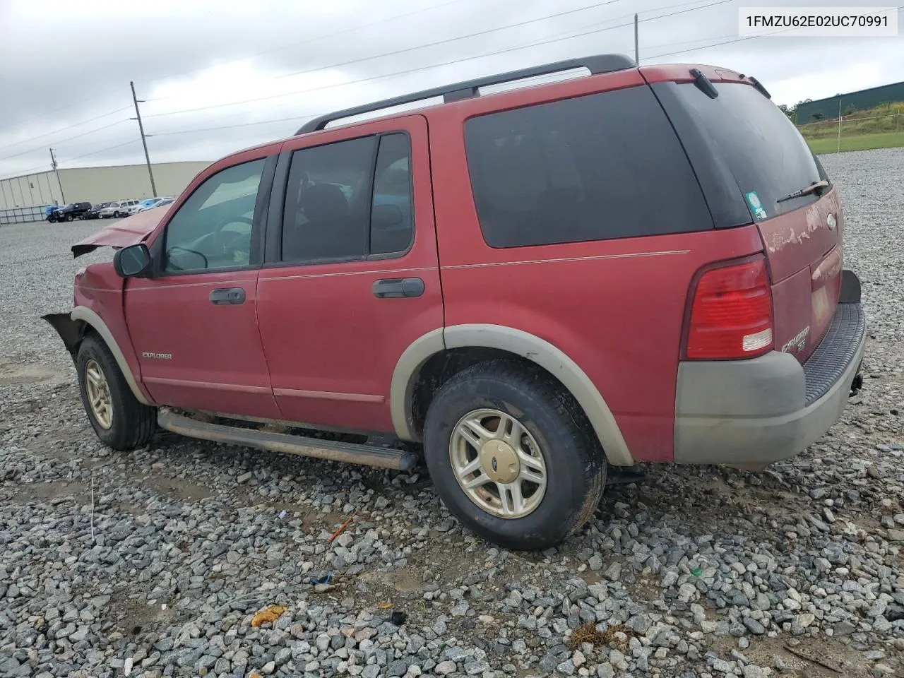 2002 Ford Explorer Xls VIN: 1FMZU62E02UC70991 Lot: 65914084