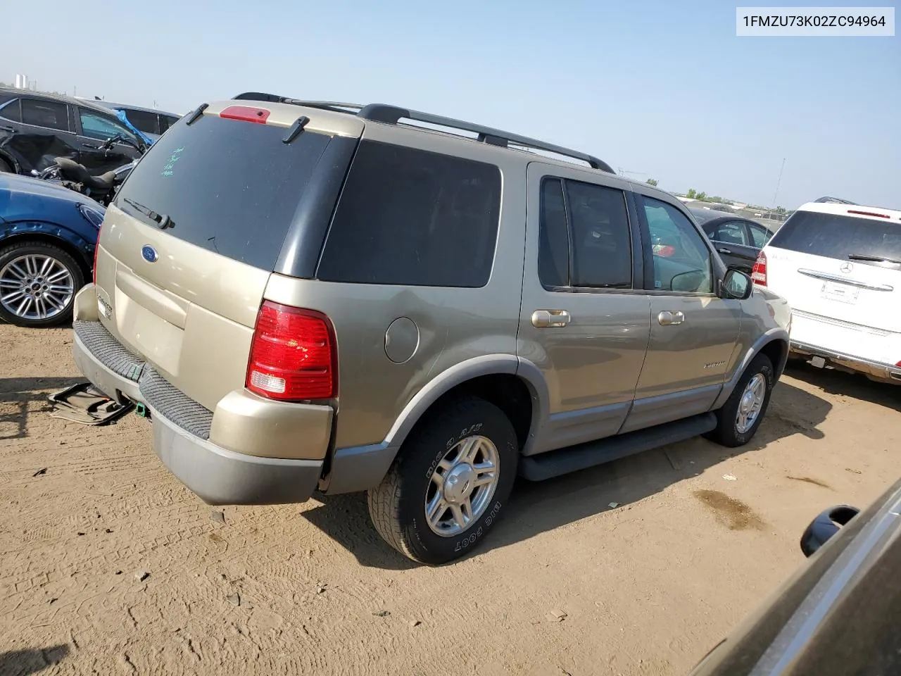 2002 Ford Explorer Xlt VIN: 1FMZU73K02ZC94964 Lot: 65920054