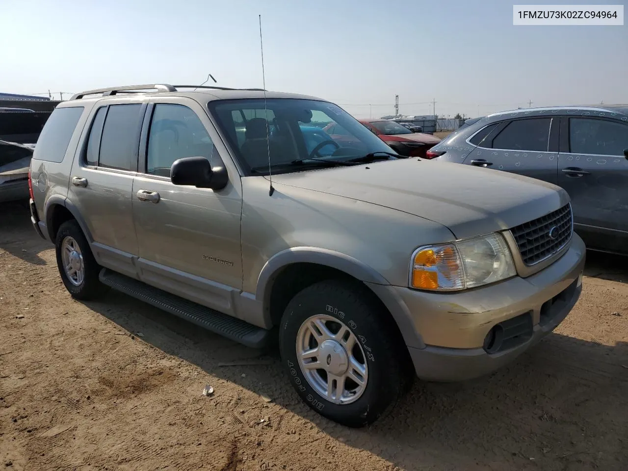 2002 Ford Explorer Xlt VIN: 1FMZU73K02ZC94964 Lot: 65920054