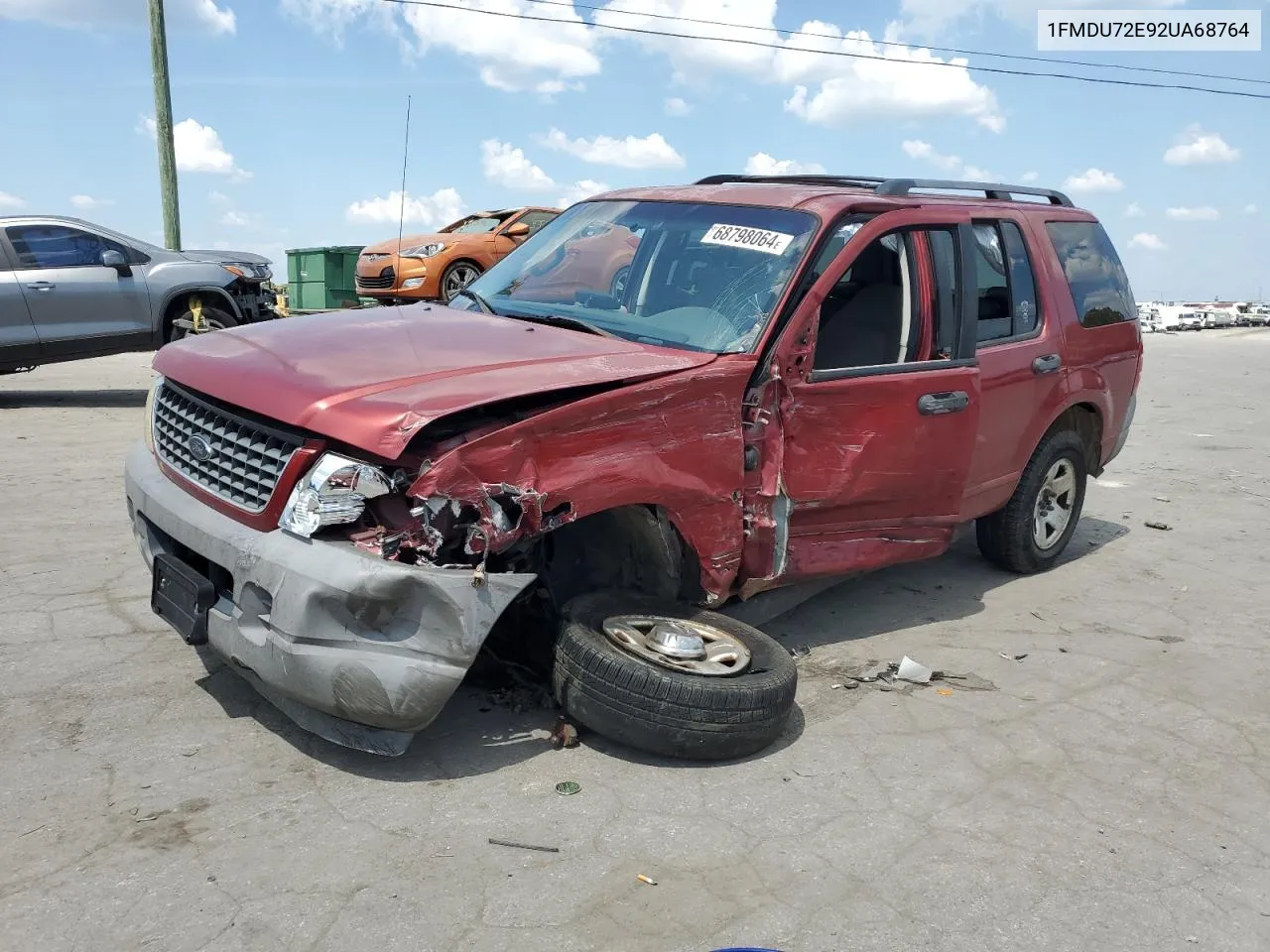 2002 Ford Explorer Xls VIN: 1FMDU72E92UA68764 Lot: 68798064