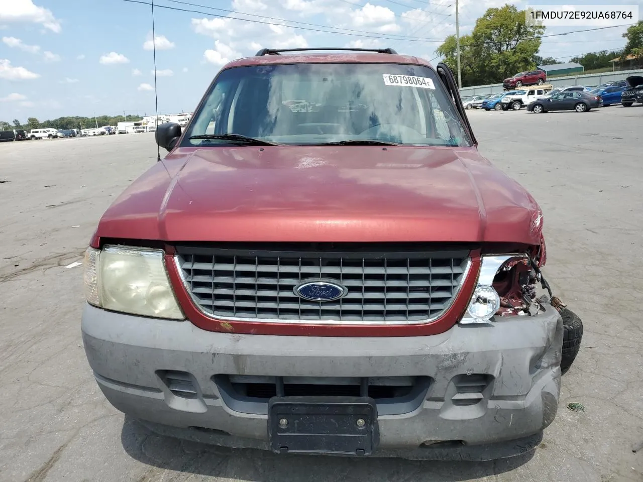 2002 Ford Explorer Xls VIN: 1FMDU72E92UA68764 Lot: 68798064