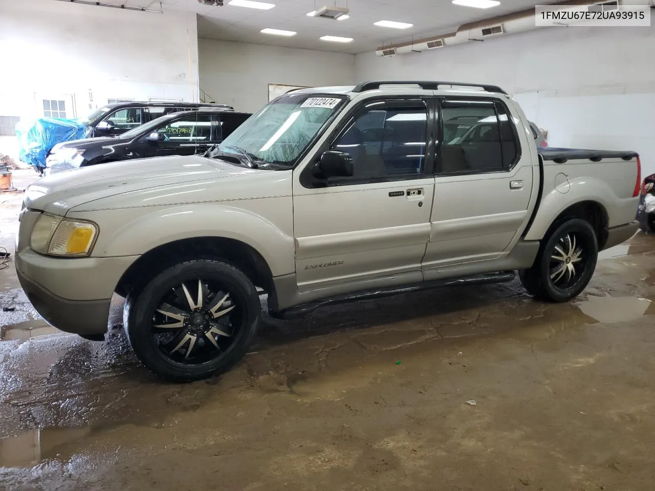 2002 Ford Explorer Sport Trac VIN: 1FMZU67E72UA93915 Lot: 70122474