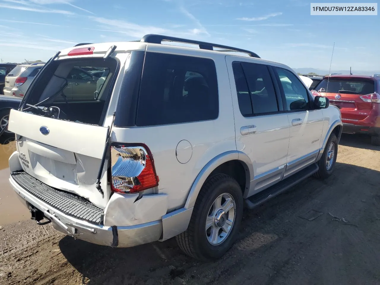 2002 Ford Explorer Limited VIN: 1FMDU75W12ZA83346 Lot: 72650174