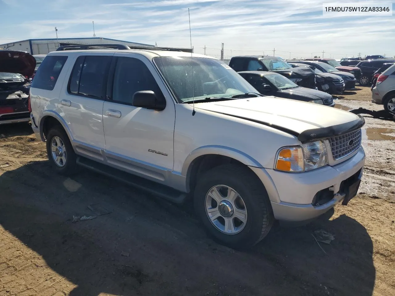 2002 Ford Explorer Limited VIN: 1FMDU75W12ZA83346 Lot: 72650174