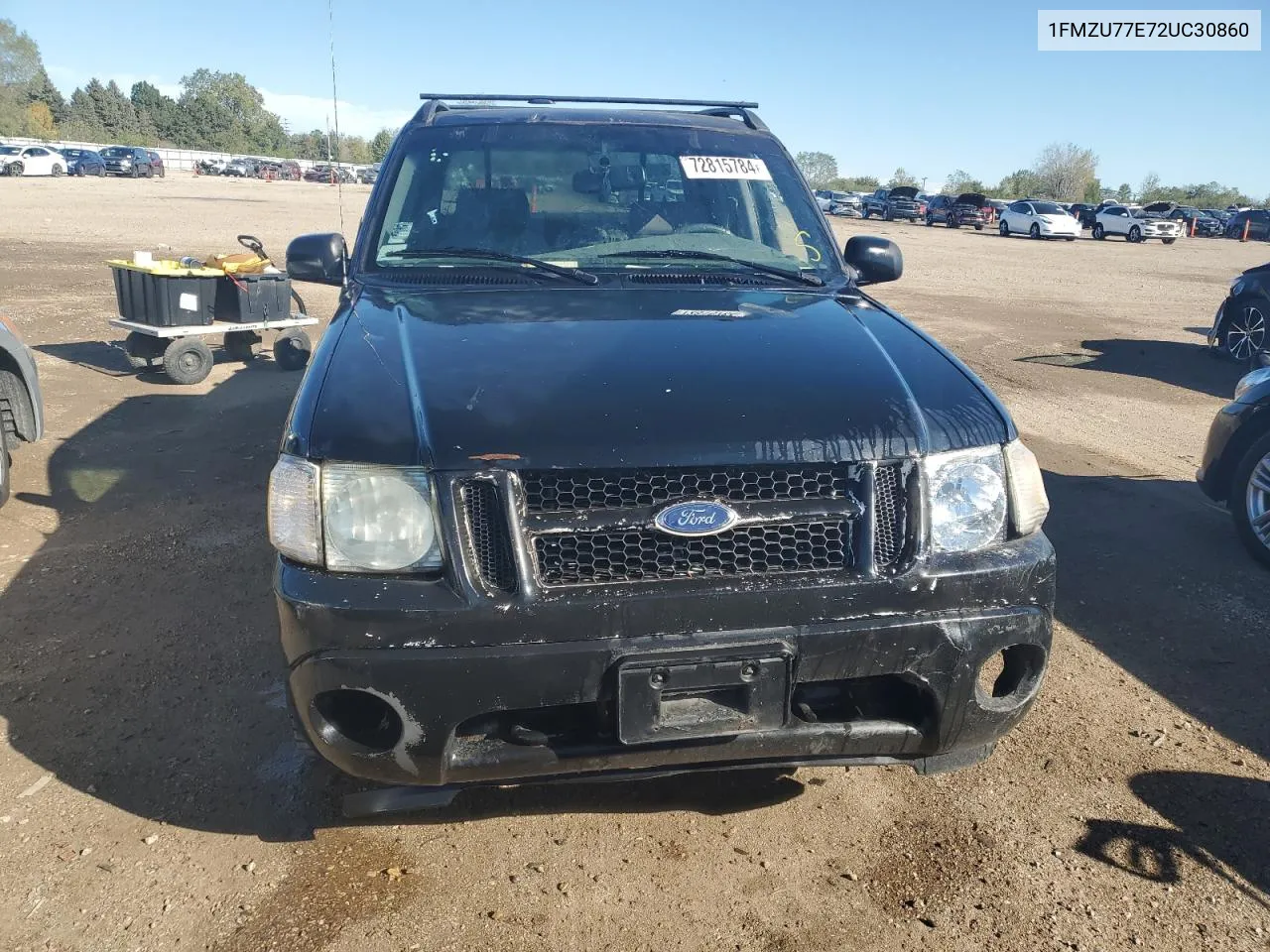 2002 Ford Explorer Sport Trac VIN: 1FMZU77E72UC30860 Lot: 72815784