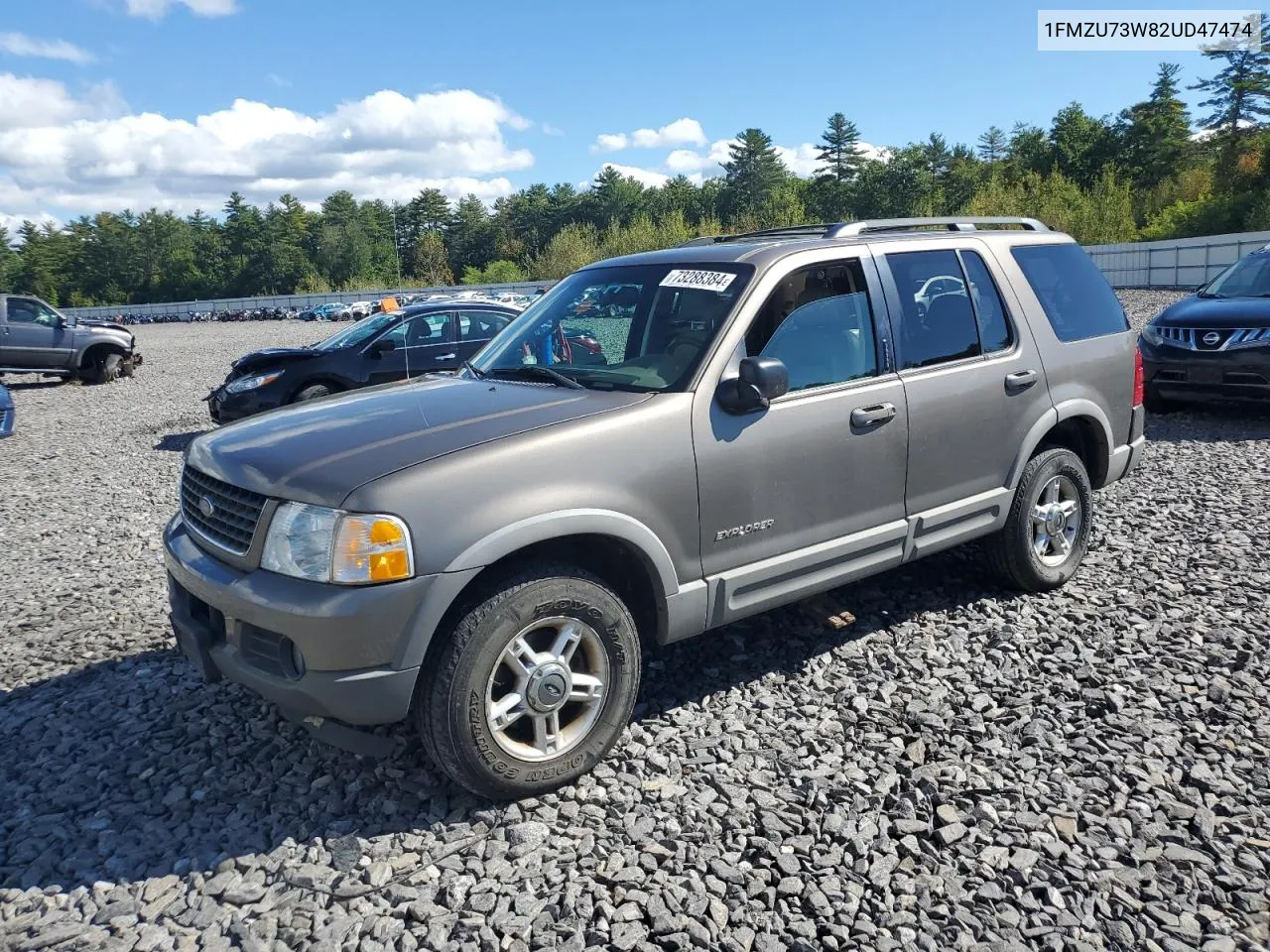 2002 Ford Explorer Xlt VIN: 1FMZU73W82UD47474 Lot: 73288384