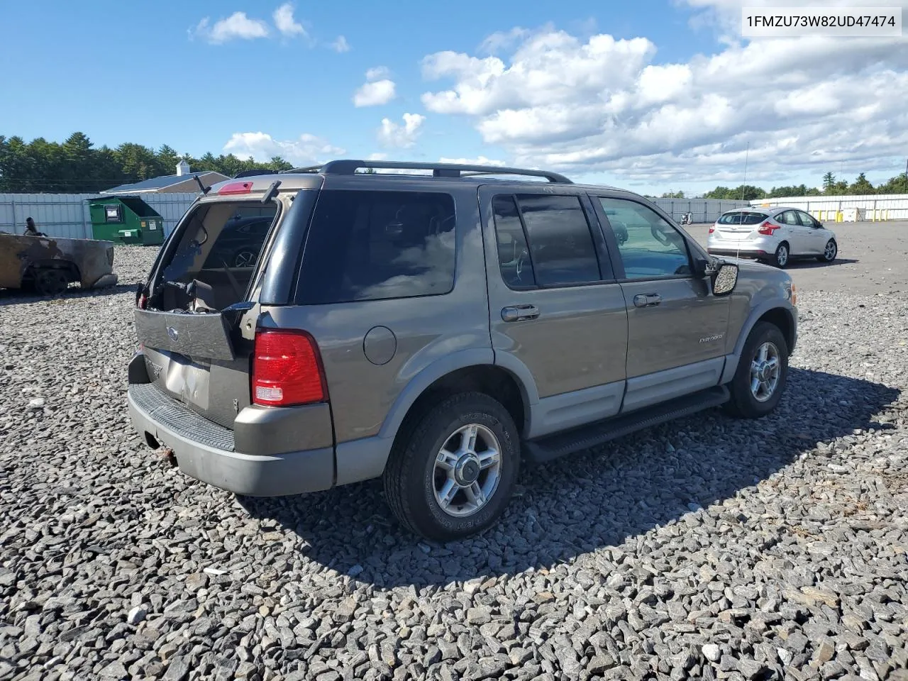 2002 Ford Explorer Xlt VIN: 1FMZU73W82UD47474 Lot: 73288384