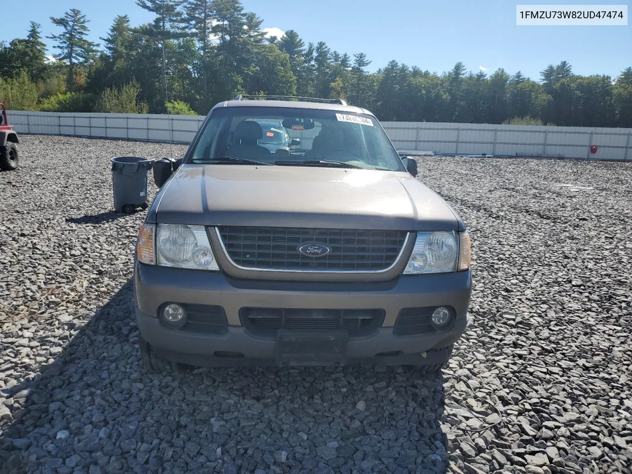 2002 Ford Explorer Xlt VIN: 1FMZU73W82UD47474 Lot: 73288384