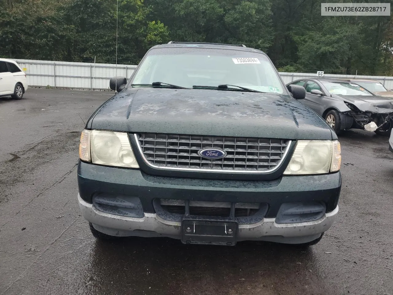 2002 Ford Explorer Xlt VIN: 1FMZU73E62ZB28717 Lot: 73503694