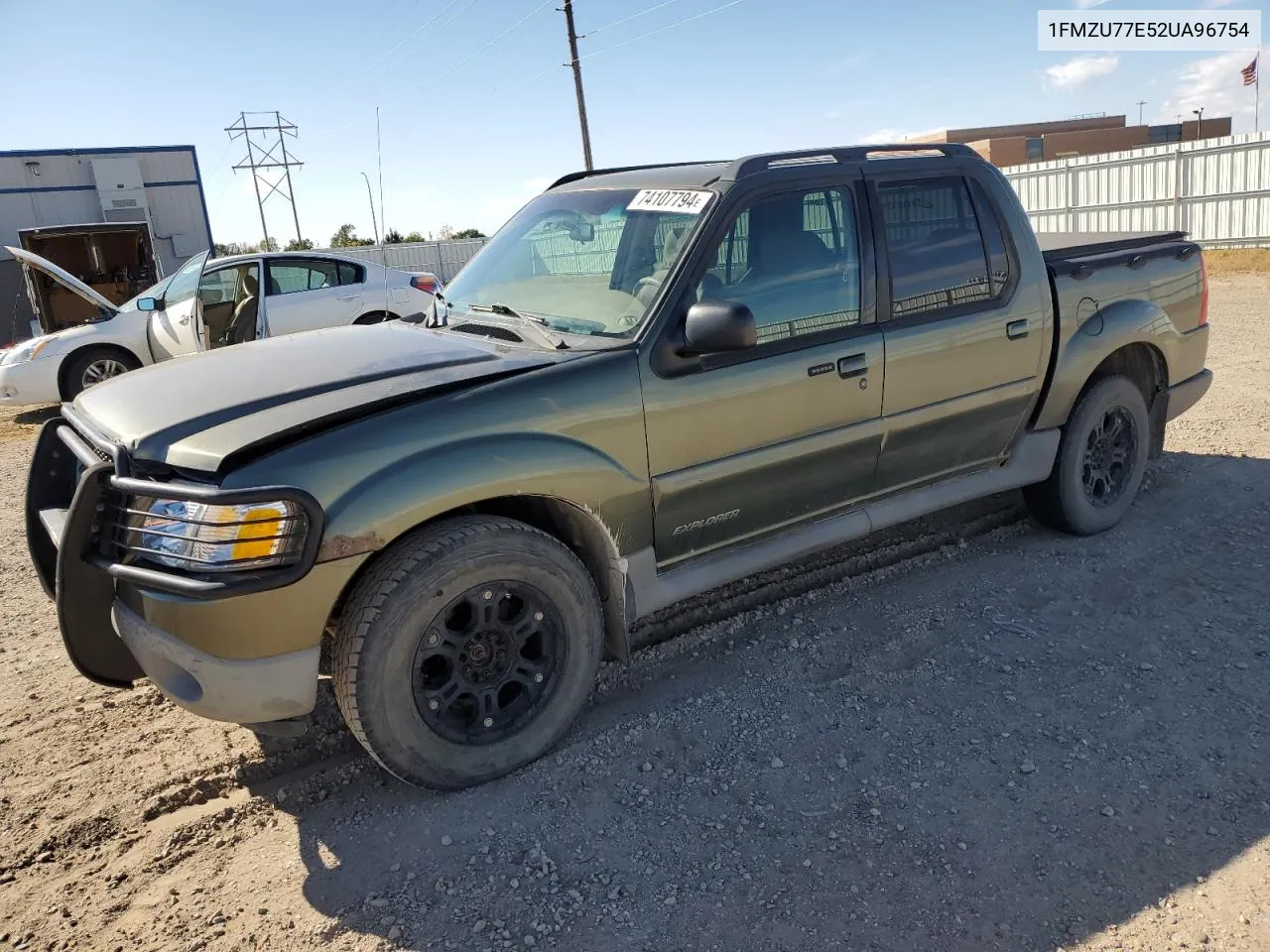 2002 Ford Explorer Sport Trac VIN: 1FMZU77E52UA96754 Lot: 74107794