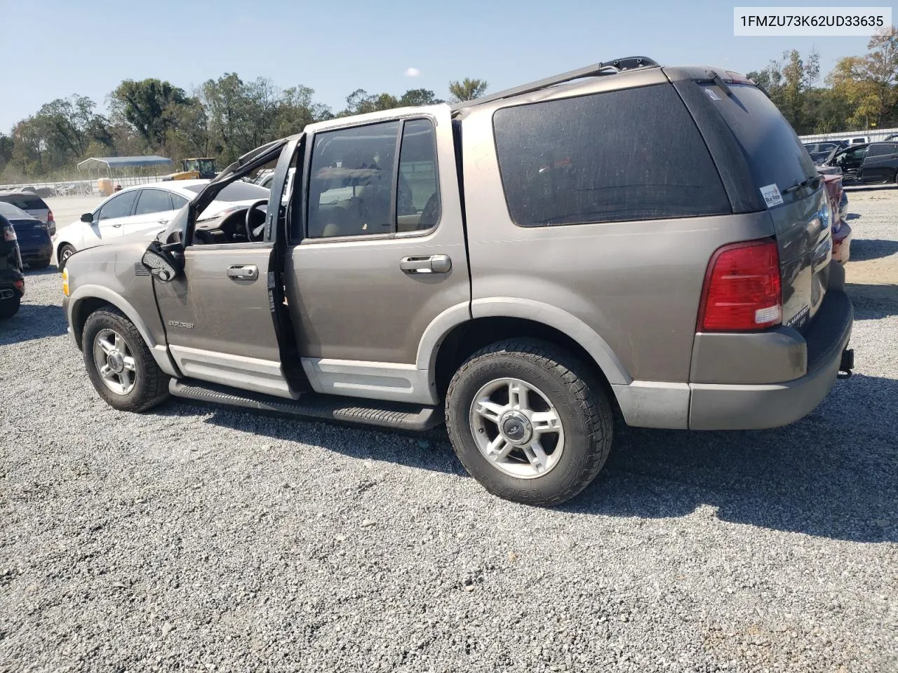 2002 Ford Explorer Xlt VIN: 1FMZU73K62UD33635 Lot: 74682364