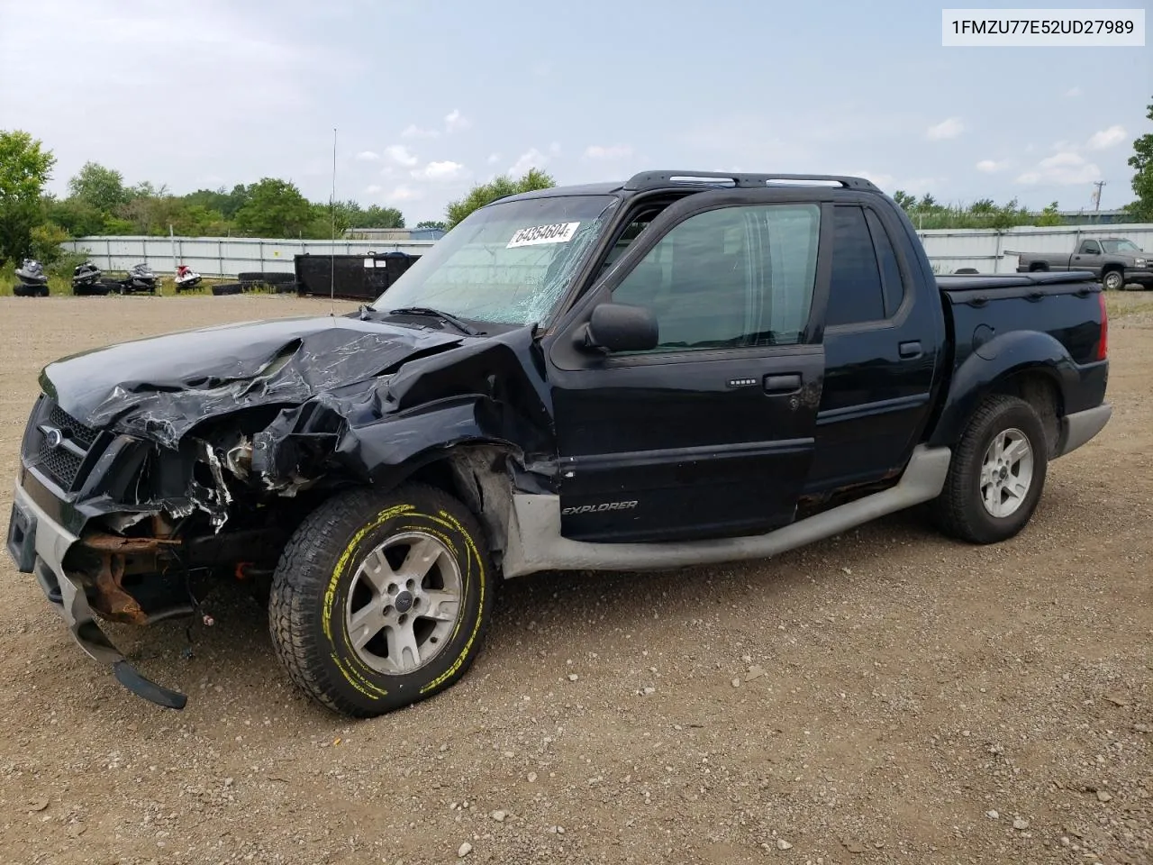 2002 Ford Explorer Sport Trac VIN: 1FMZU77E52UD27989 Lot: 74710834