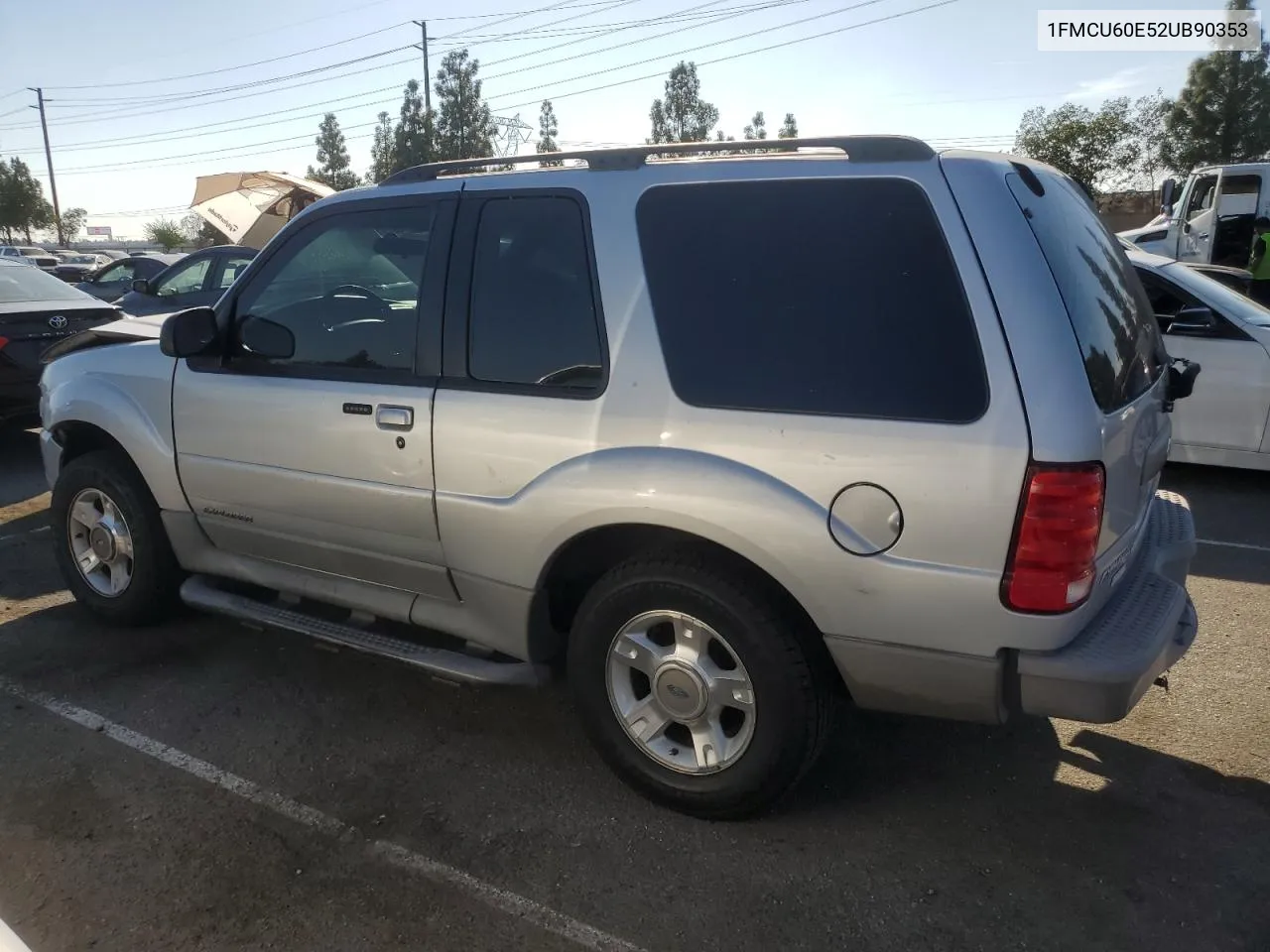 2002 Ford Explorer Sport VIN: 1FMCU60E52UB90353 Lot: 75659554