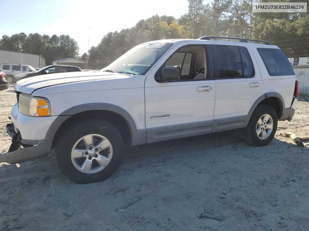 2002 Ford Explorer Xlt VIN: 1FMZU73E82ZB46359 Lot: 75746394