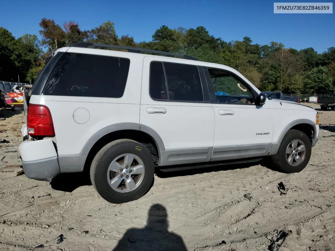 2002 Ford Explorer Xlt VIN: 1FMZU73E82ZB46359 Lot: 75746394