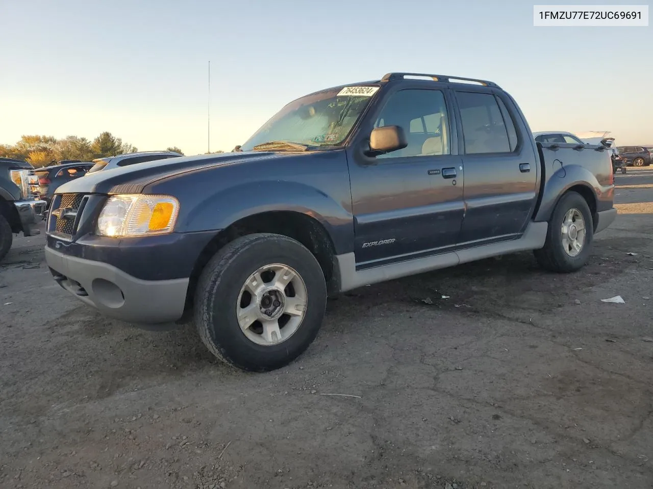 2002 Ford Explorer Sport Trac VIN: 1FMZU77E72UC69691 Lot: 76453624