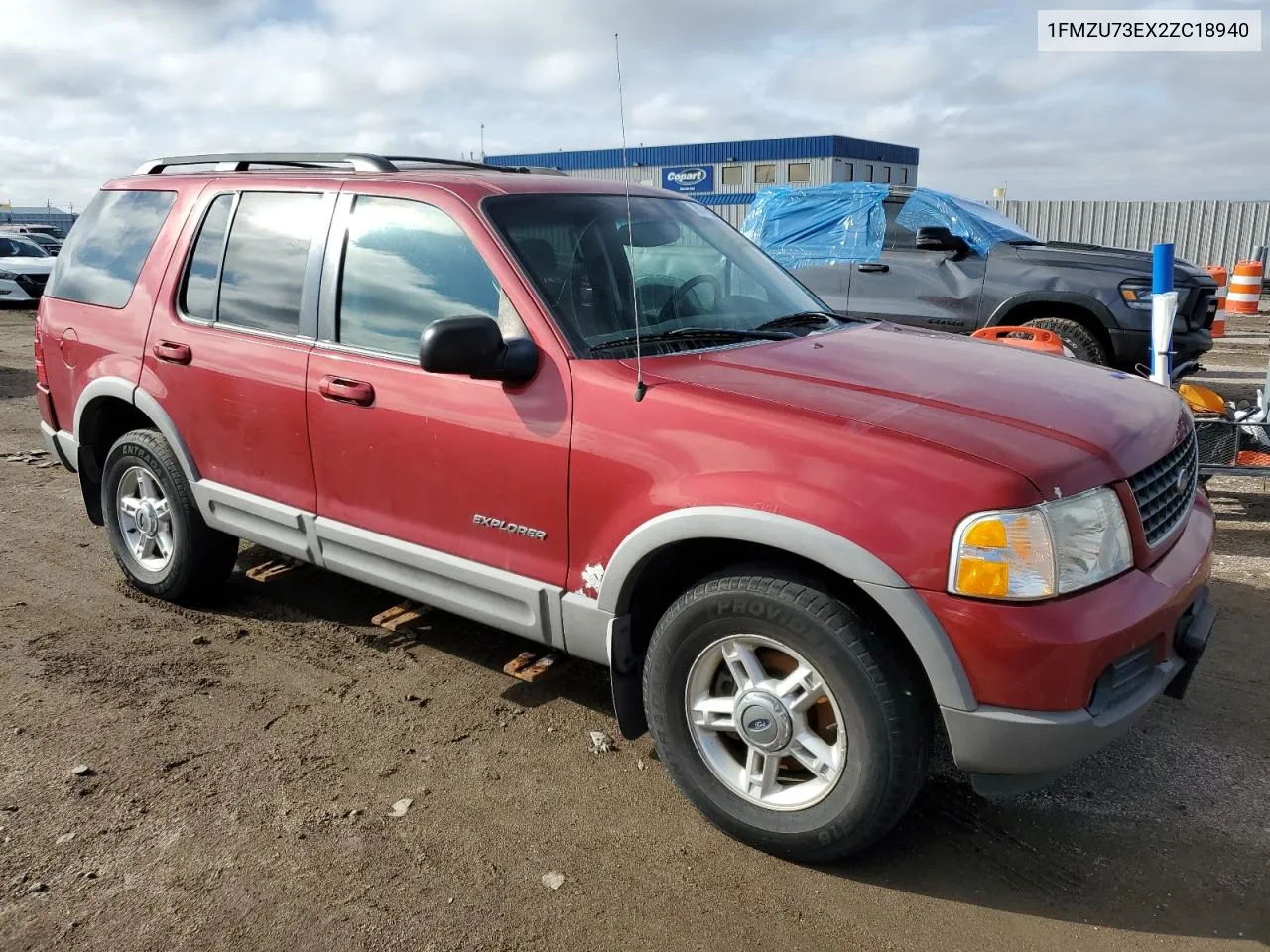 2002 Ford Explorer Xlt VIN: 1FMZU73EX2ZC18940 Lot: 79143834