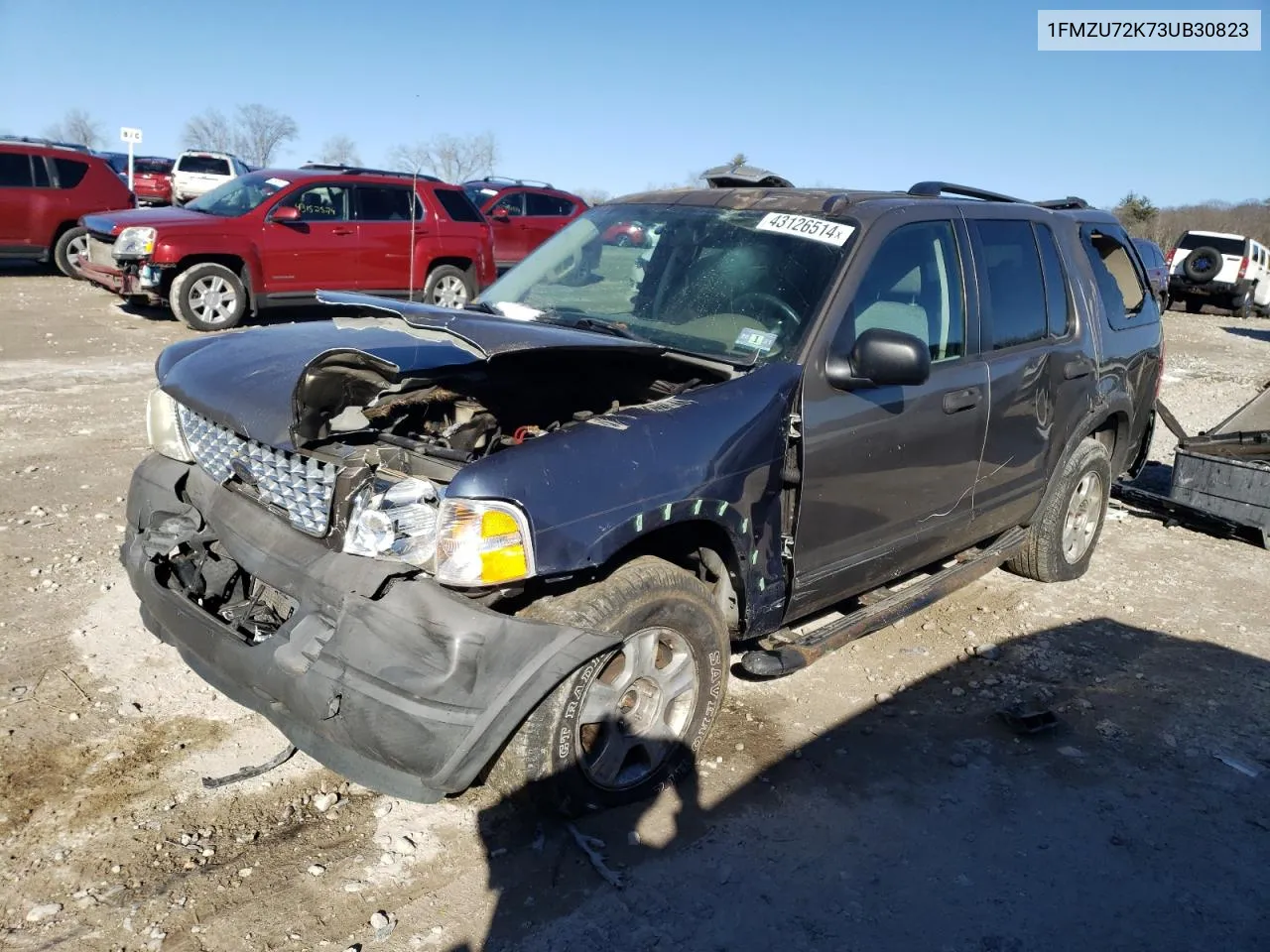 2003 Ford Explorer Xls VIN: 1FMZU72K73UB30823 Lot: 43126514