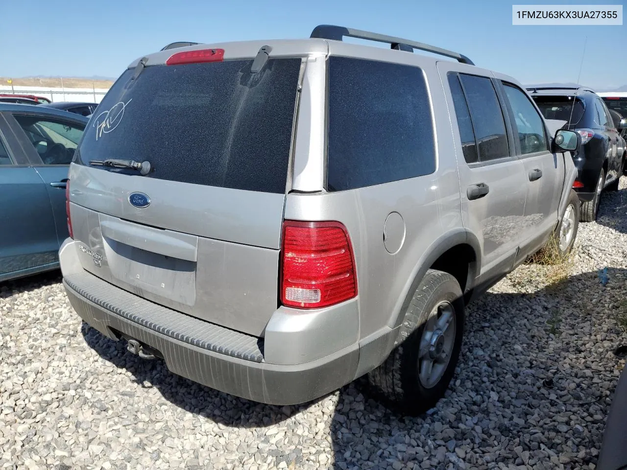 2003 Ford Explorer Xlt VIN: 1FMZU63KX3UA27355 Lot: 69690643