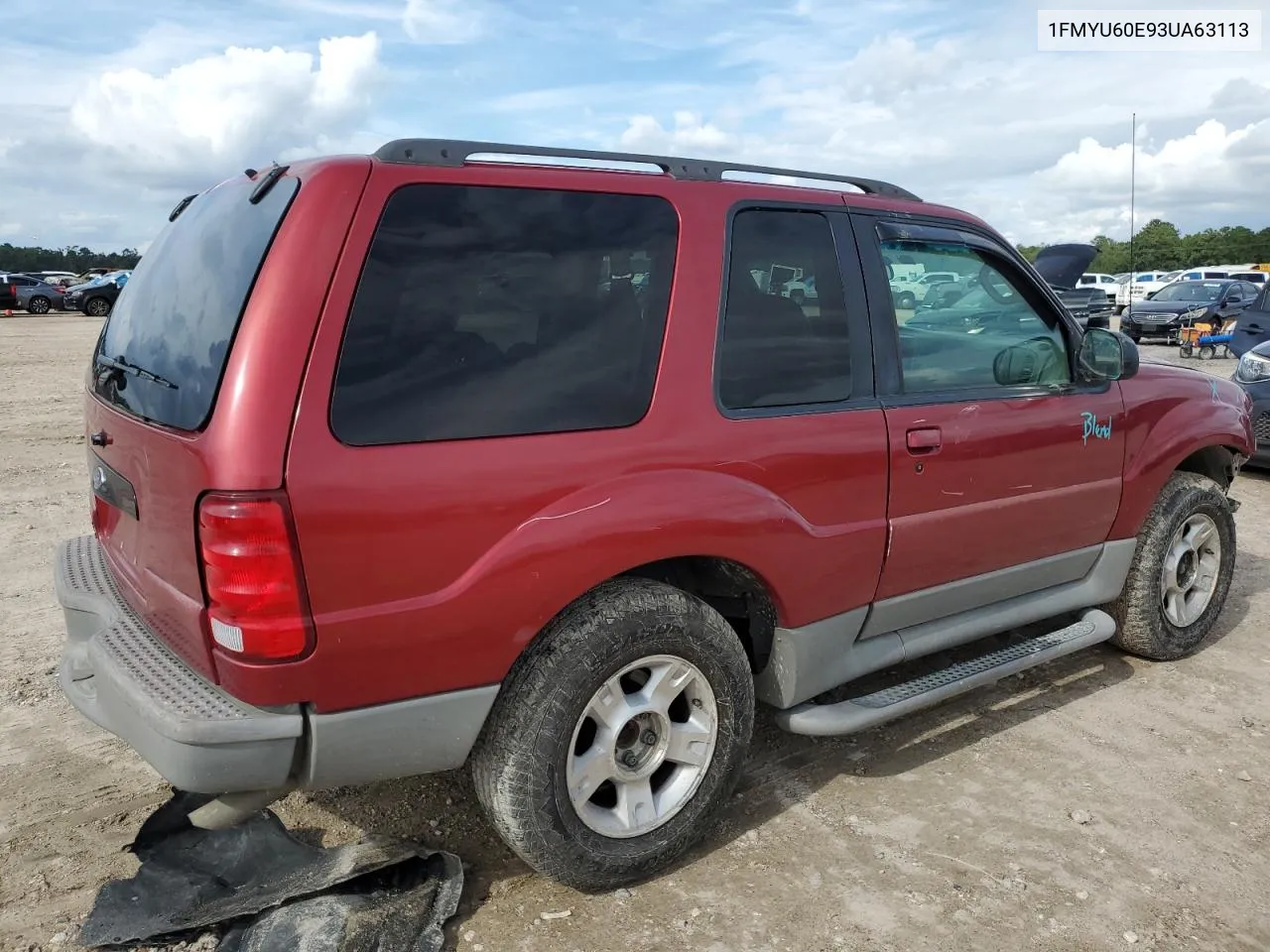 2003 Ford Explorer Sport VIN: 1FMYU60E93UA63113 Lot: 69775174