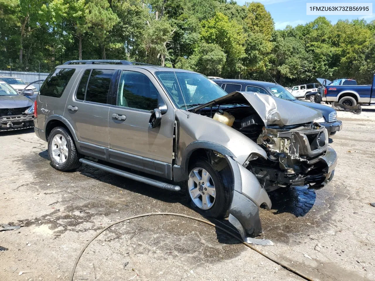 2003 Ford Explorer Xlt VIN: 1FMZU63K73ZB56995 Lot: 70255744