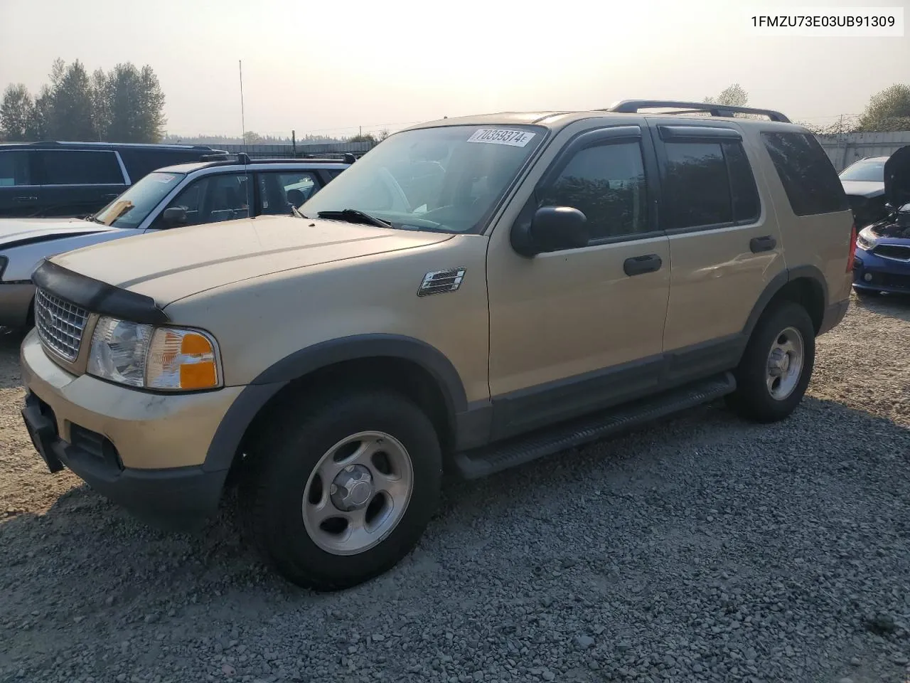 2003 Ford Explorer Xlt VIN: 1FMZU73E03UB91309 Lot: 70359374