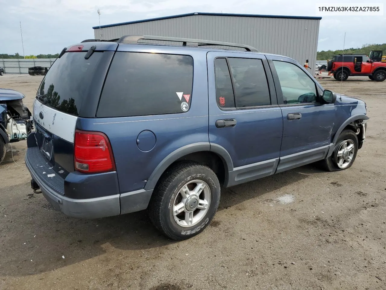 2003 Ford Explorer Xlt VIN: 1FMZU63K43ZA27855 Lot: 70805864