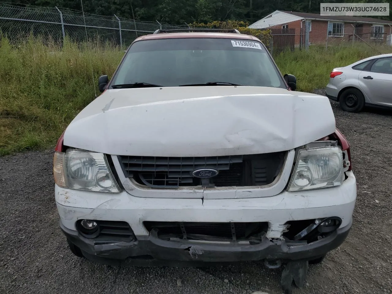 2003 Ford Explorer Xlt VIN: 1FMZU73W33UC74628 Lot: 71536904