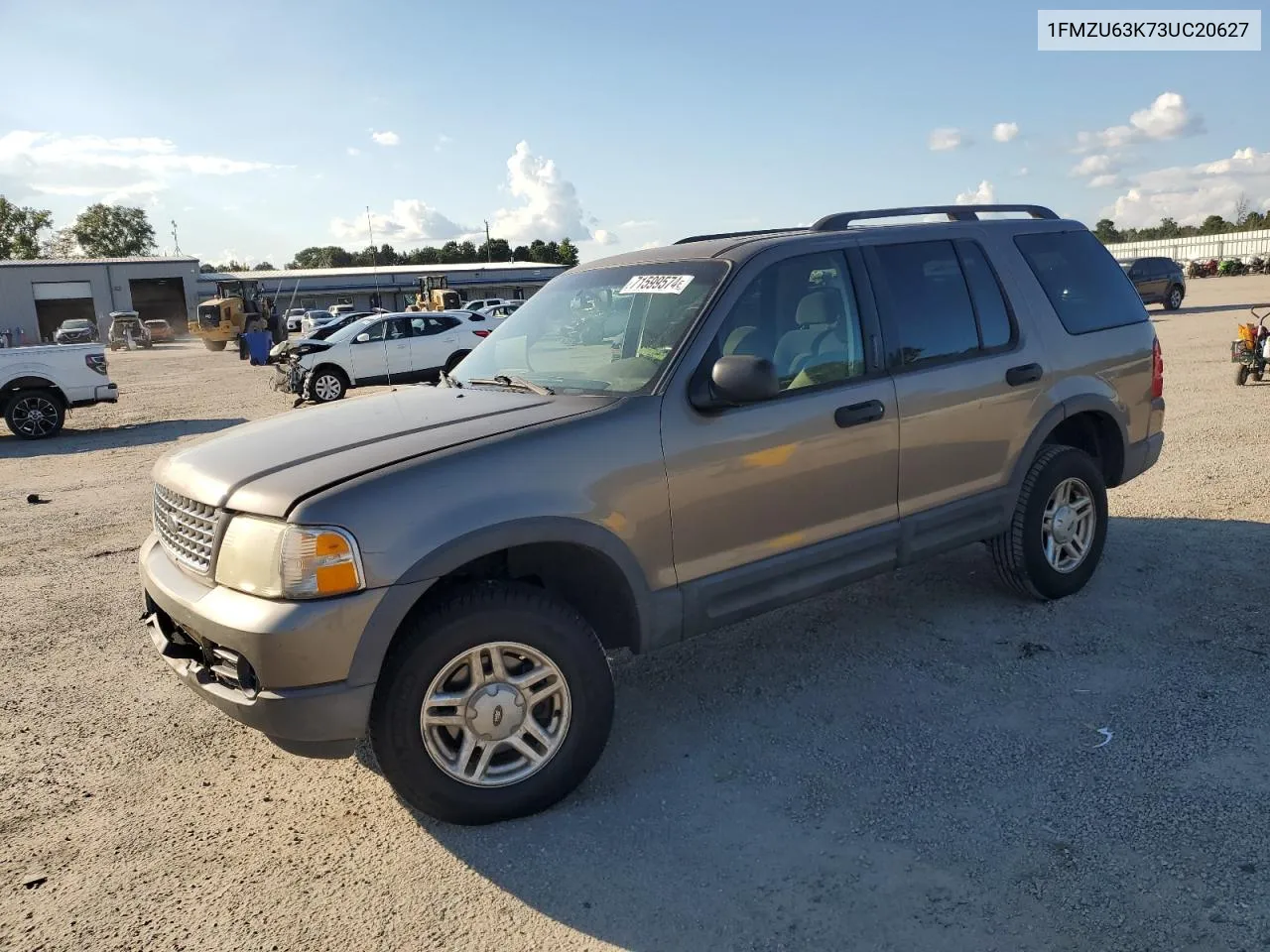 2003 Ford Explorer Xlt VIN: 1FMZU63K73UC20627 Lot: 71599574