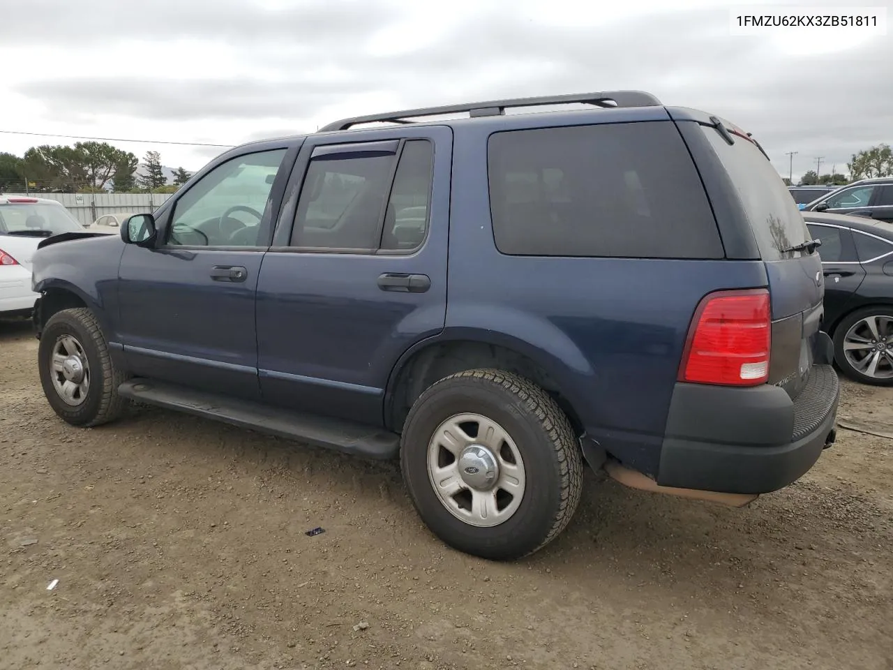 2003 Ford Explorer Xls VIN: 1FMZU62KX3ZB51811 Lot: 72267194