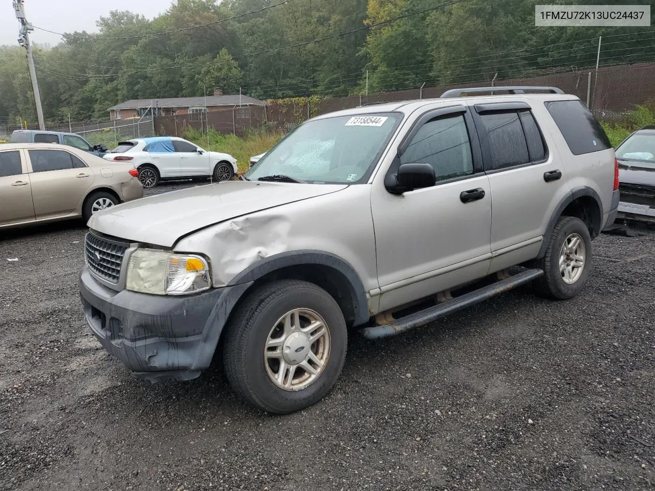 2003 Ford Explorer Xls VIN: 1FMZU72K13UC24437 Lot: 73158544