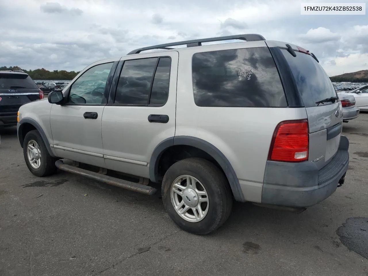 2003 Ford Explorer Xls VIN: 1FMZU72K43ZB52538 Lot: 73599684