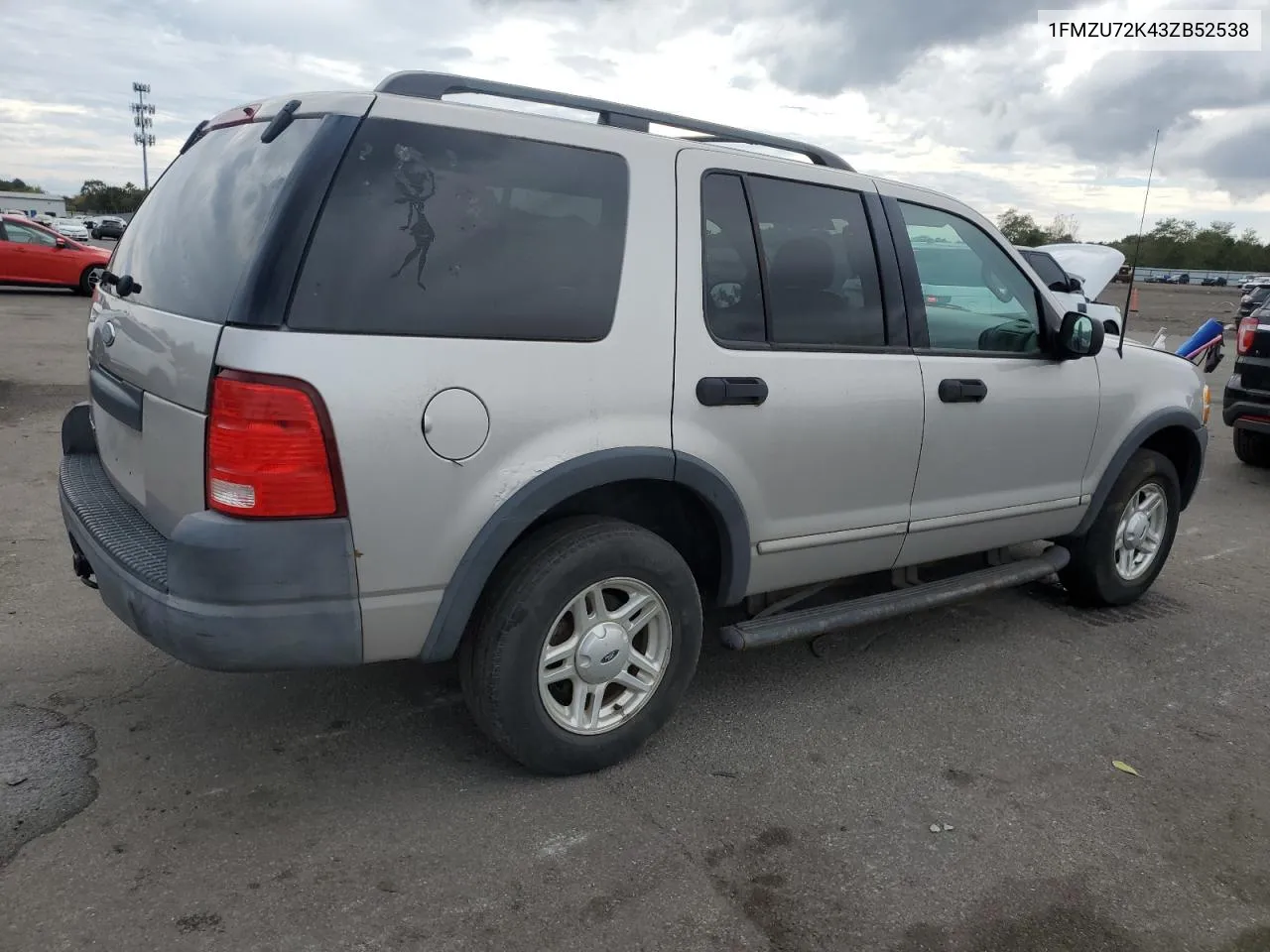 2003 Ford Explorer Xls VIN: 1FMZU72K43ZB52538 Lot: 73599684