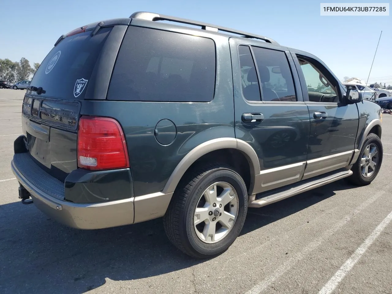 2003 Ford Explorer Eddie Bauer VIN: 1FMDU64K73UB77285 Lot: 73601294