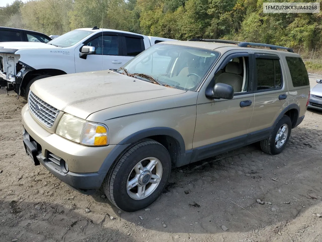 2003 Ford Explorer Xlt VIN: 1FMZU73KX3UA43268 Lot: 74826274