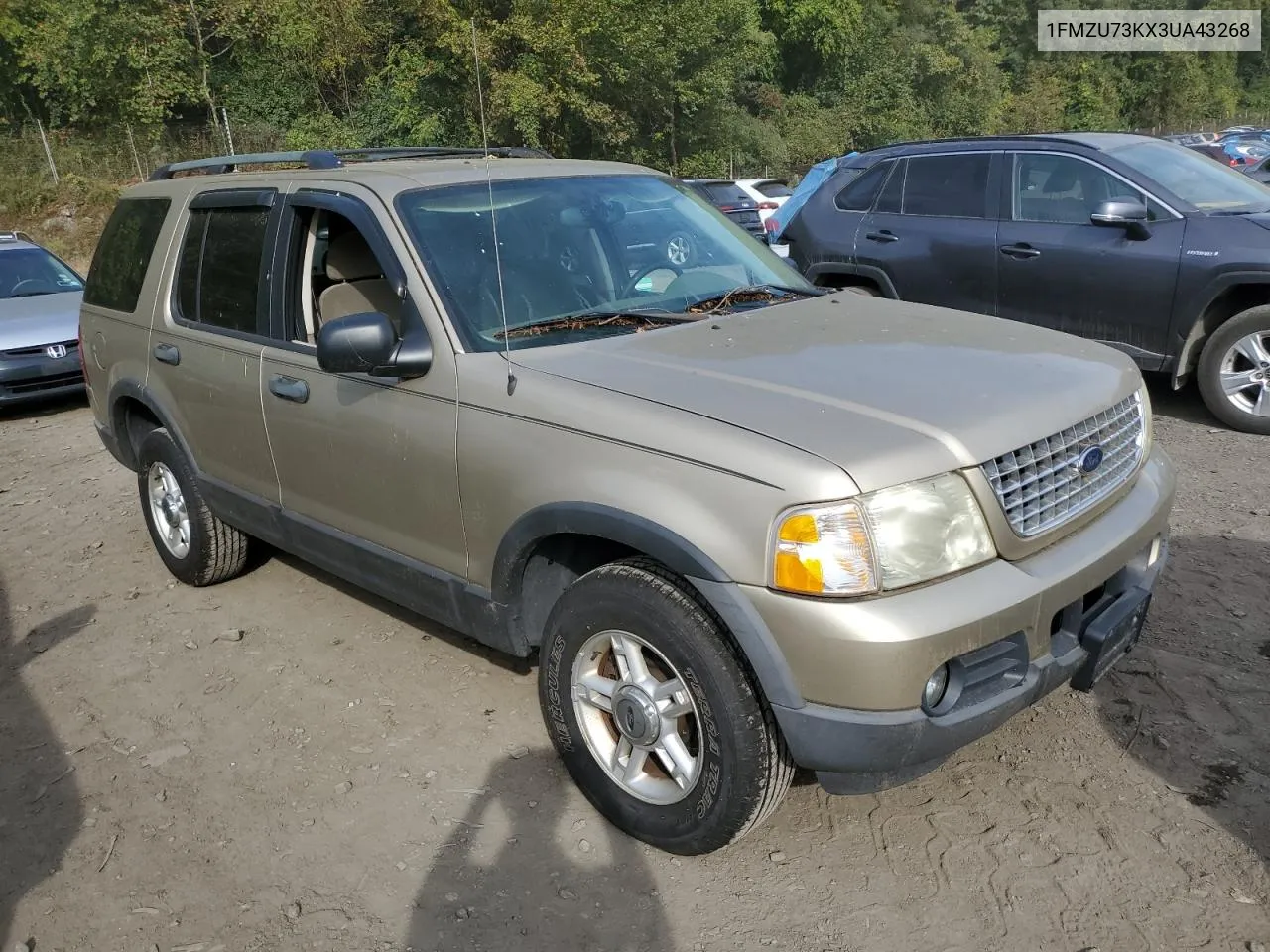 2003 Ford Explorer Xlt VIN: 1FMZU73KX3UA43268 Lot: 74826274