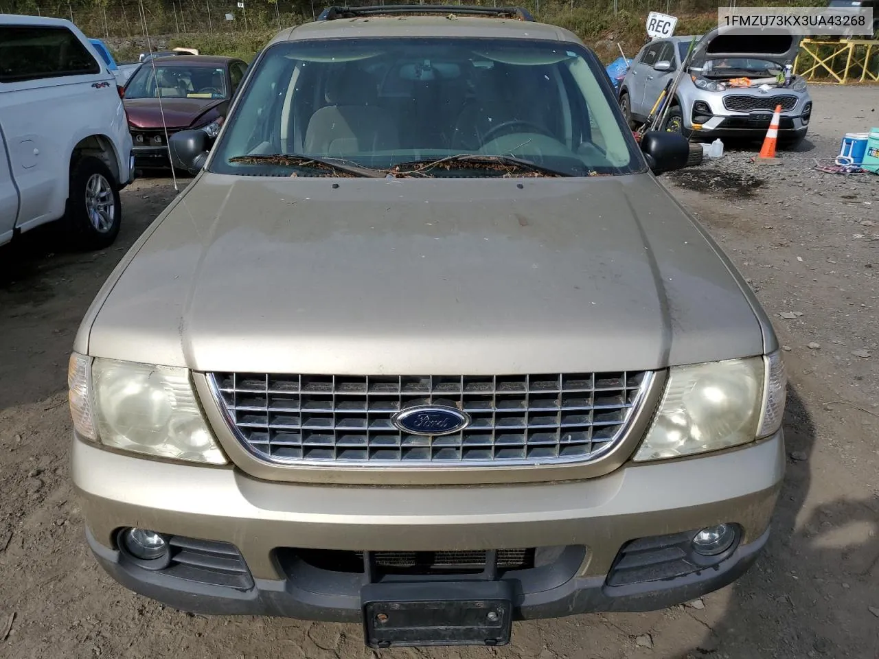 2003 Ford Explorer Xlt VIN: 1FMZU73KX3UA43268 Lot: 74826274