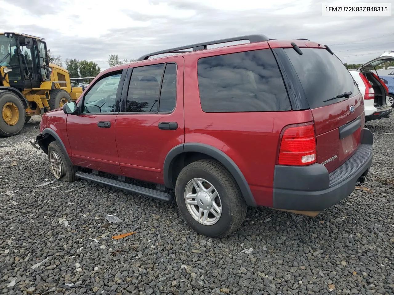 2003 Ford Explorer Xls VIN: 1FMZU72K83ZB48315 Lot: 74859464